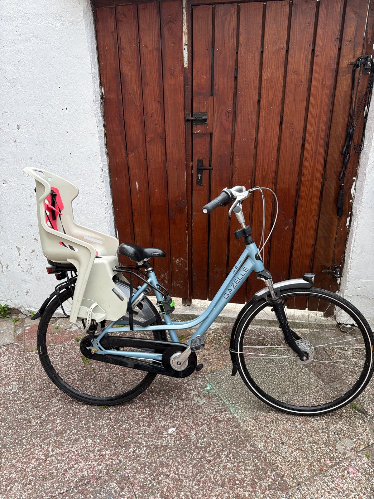 Gazelle damesfiets met kinderzitje, Fietsen en Brommers, Fietsen | Dames | Damesfietsen, Gebruikt, Gazelle, Versnellingen, 50 tot 53 cm