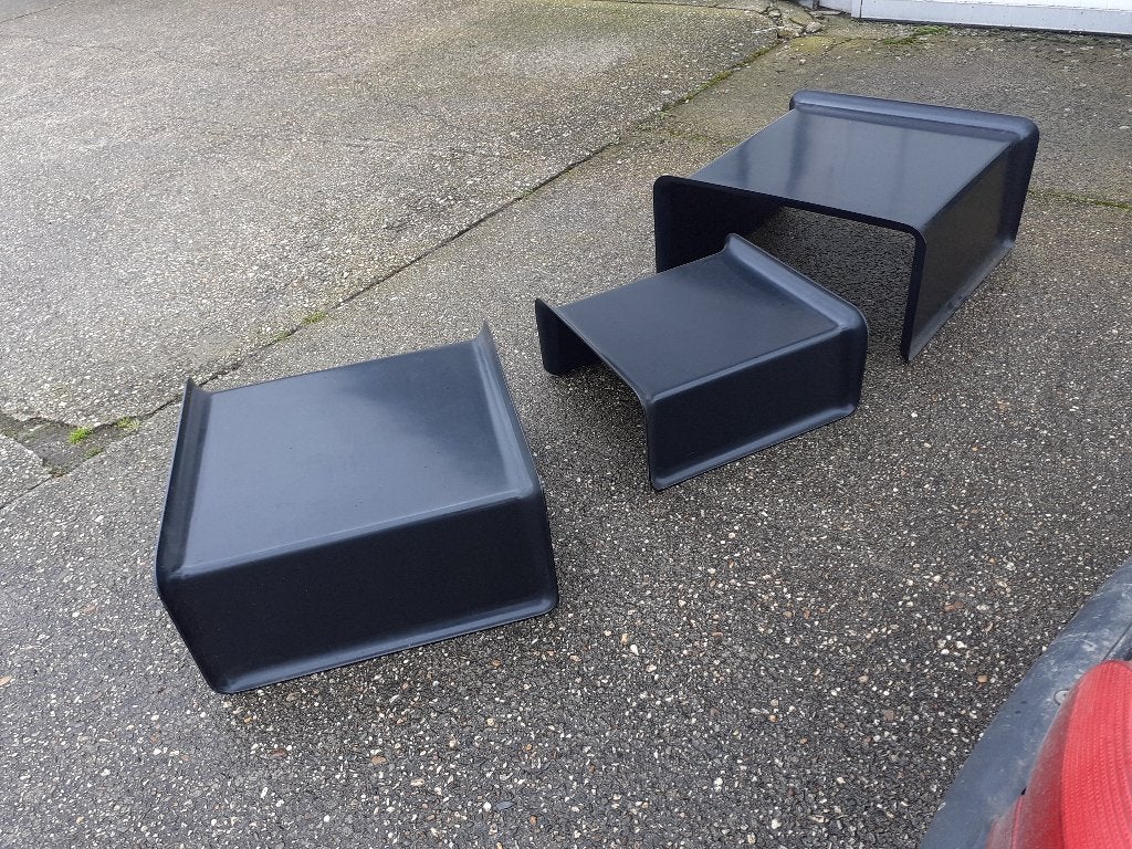 3x Salontafel Rosenthal space age design jaren 70 mimiset, Ophalen, Kunststof, ?, Gebruikt