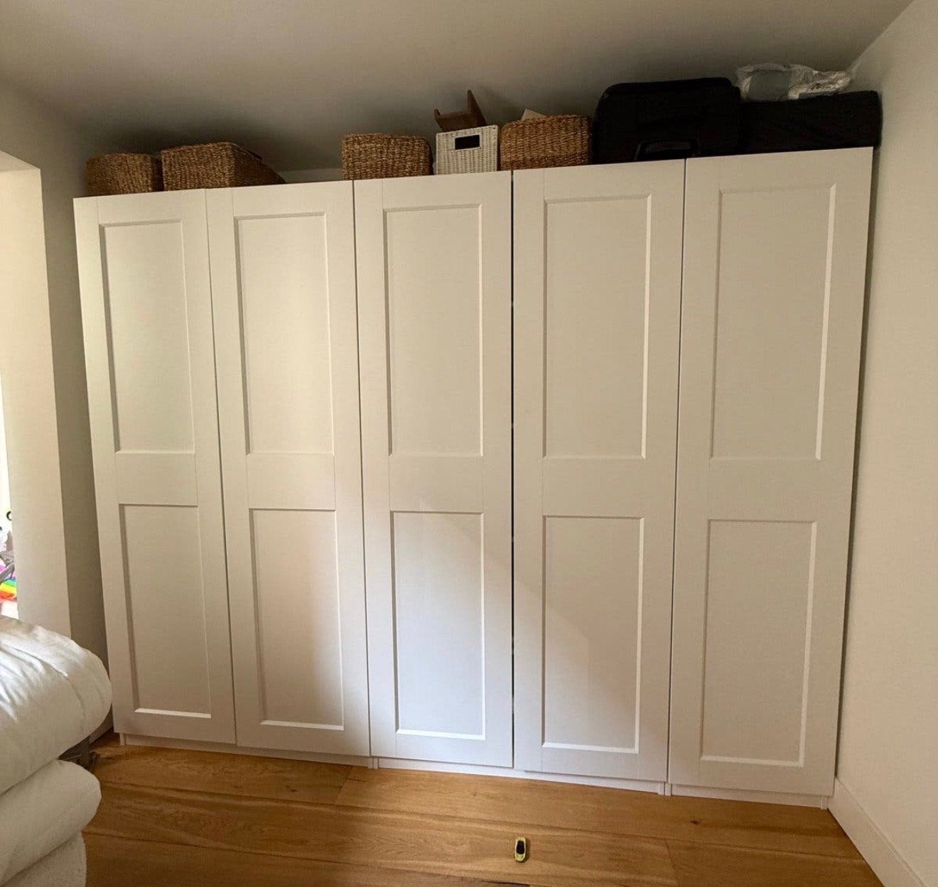 Zo goed als nieuwe PAX kledingkast (3 elementen), Huis en Inrichting, Kasten | Kledingkasten, Ophalen, Met plank(en), 200 cm of meer