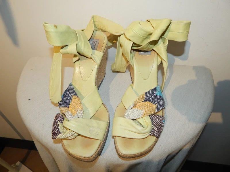 Missoni sandalen zacht leer wikkel banden aztec band 38, Kleding | Dames, Schoenen, Verzenden, Geel, Sandalen of Muiltjes, Missoni