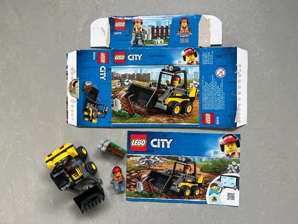 Lego city 60219 Bouwlader 100% compleet incl doos 20260524-3, City, Lego, Ophalen of Verzenden, Zo goed als nieuw