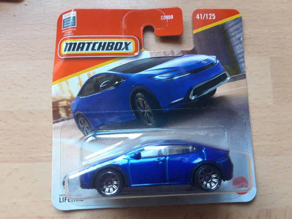 Matchbox Toyota Prius Prime blauw 2023, Ophalen of Verzenden, Nieuw, Auto