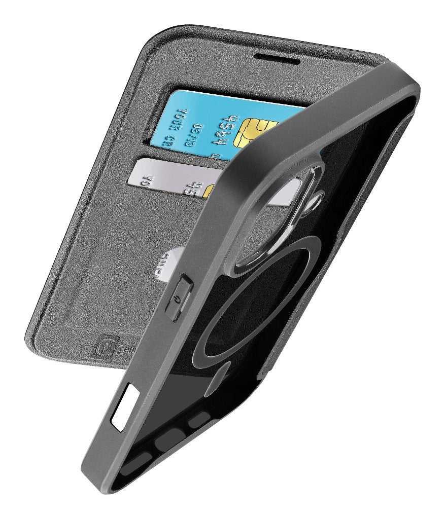 Iphone 16 mag safe book hoesje, Telecommunicatie, Mobiele telefoons | Hoesjes en Frontjes | Apple iPhone, Transparant, Zwart, IPhone 16