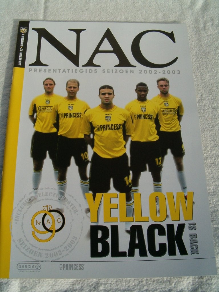 Presentatiegids NAC Breda 2002-2003, Ophalen of Verzenden, Zo goed als nieuw, NAC Breda, Boek of Tijdschrift