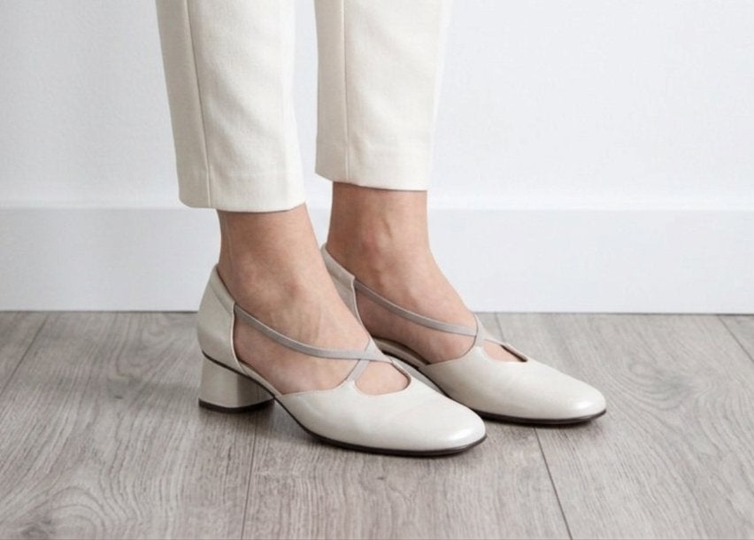 Gabor - elegante trouwschoenen met parelmoerglans - 38,5, Schoenen met lage hakken, Verzenden, Beige, Gabor