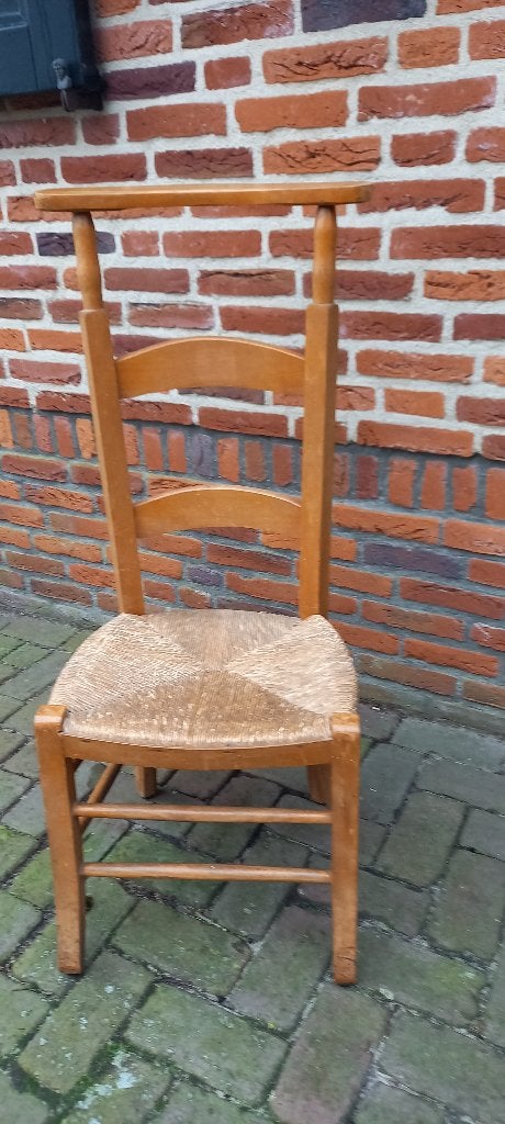 stoel , stoeltje , brocante , oud, Huis en Inrichting, Stoelen, Ophalen, Gebruikt, Bruin, Eén