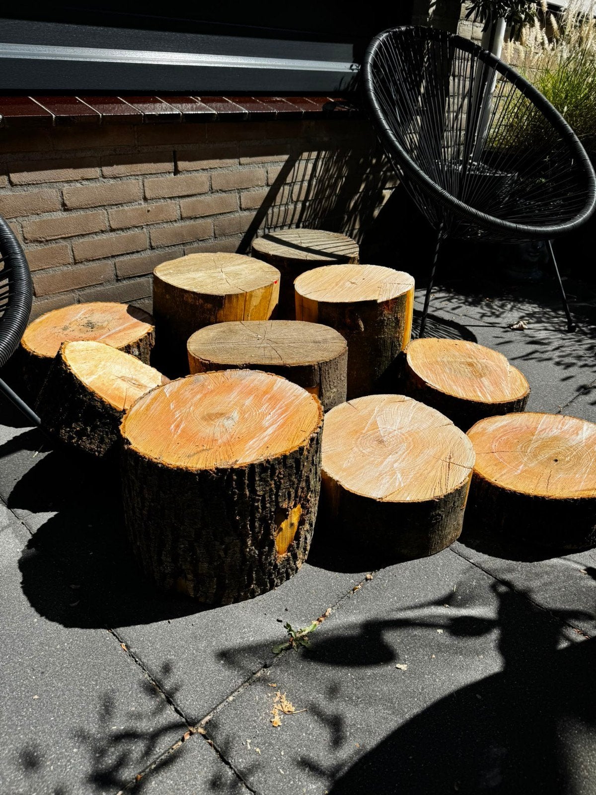 boomstammen  10 stuks, Ophalen