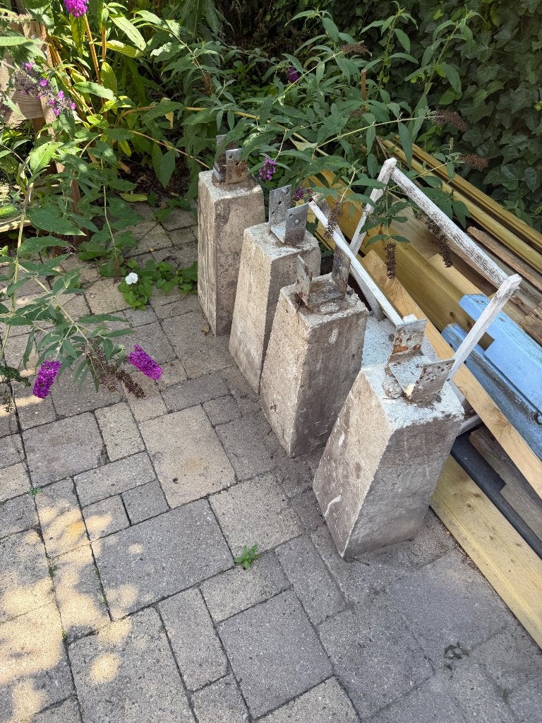 betonpoeren, Ophalen, Gebruikt, Veranda