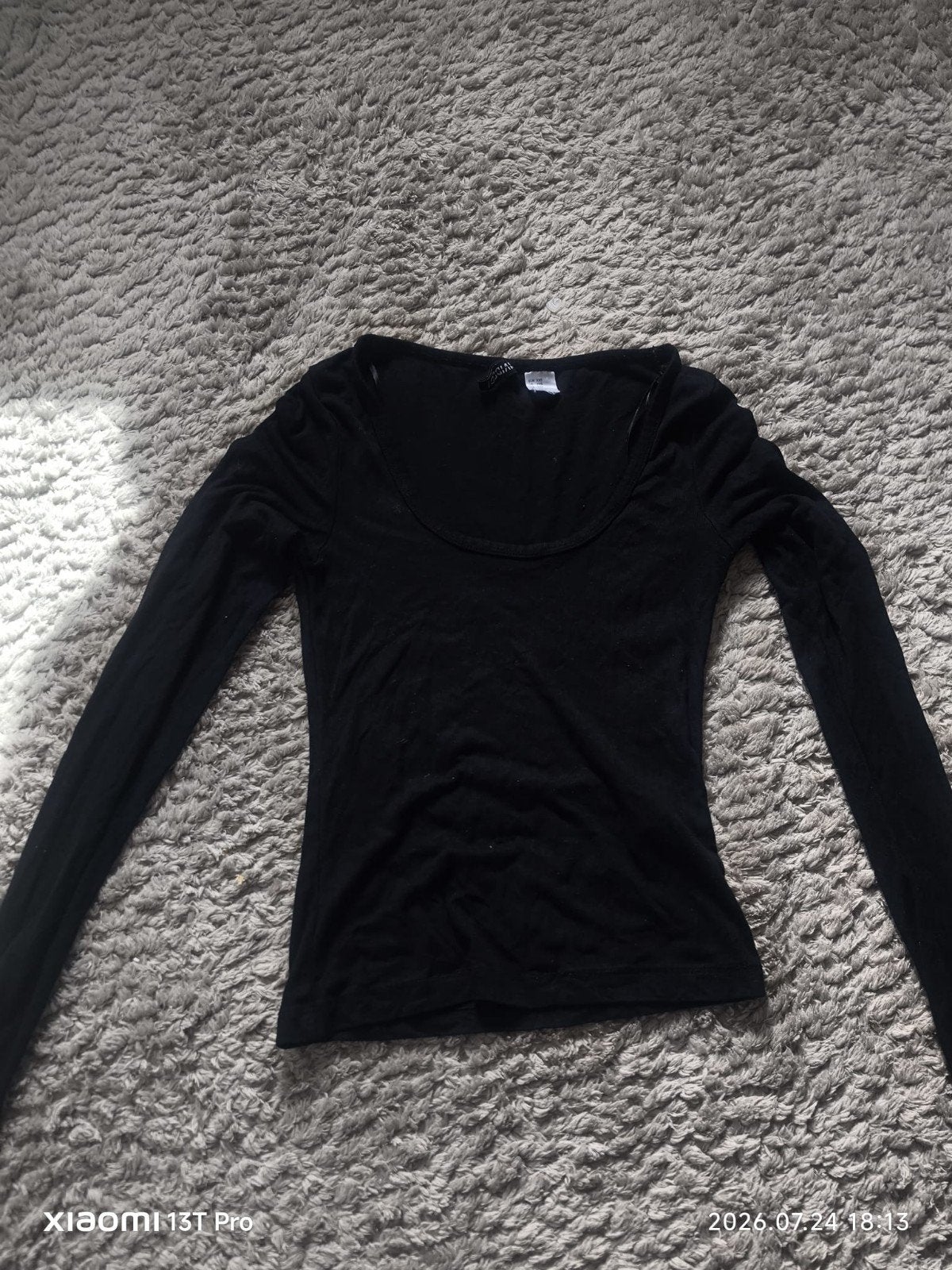 Zwarte longsleeve top New Yorker – Maat XXS (32) – Slim fit, Kleding | Dames, Zwart, Ophalen of Verzenden, Zo goed als nieuw, Lange mouw