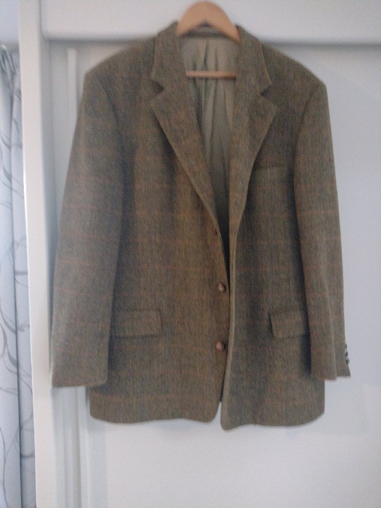 Herencolbert Harris Tweed, Kleding | Heren, Ophalen of Verzenden, Zo goed als nieuw, Overige maten, Groen