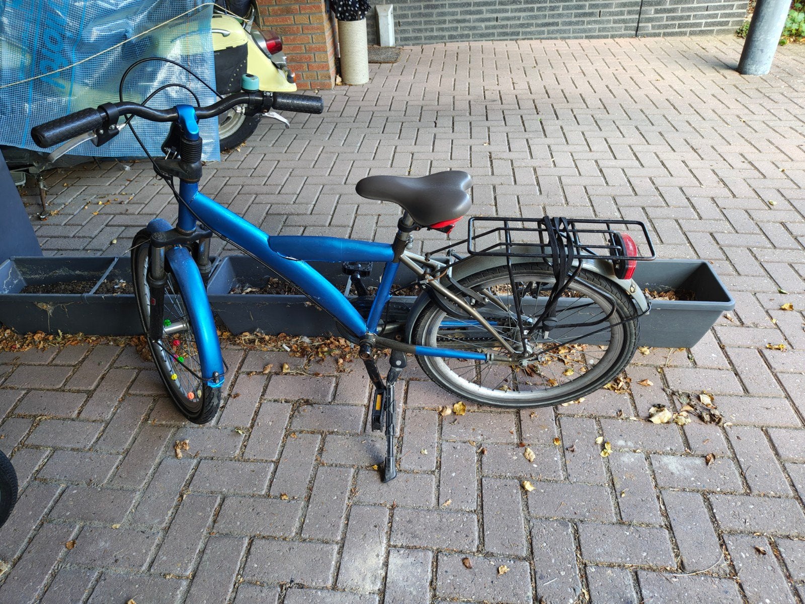 Alpina fiets 22 inch - Blauw, Ophalen, 20 inch of meer, Gebruikt, Velgrem