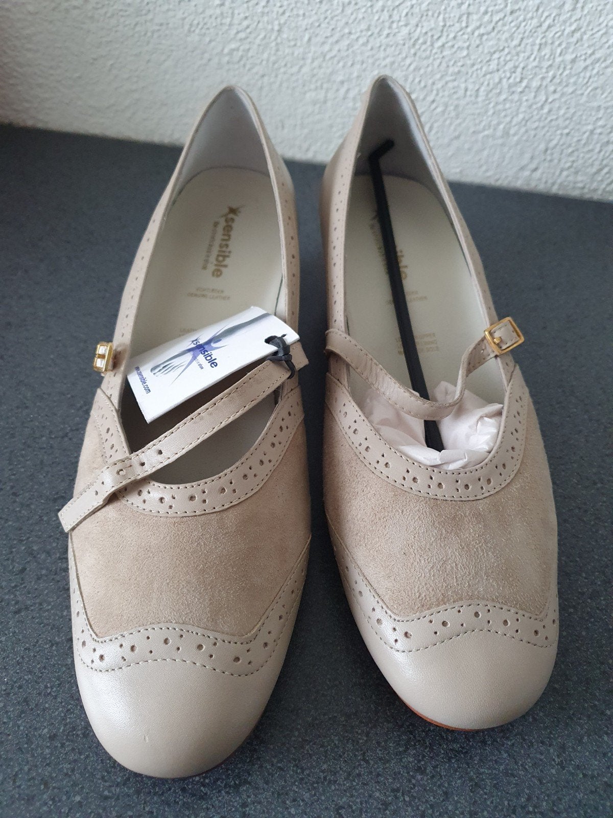 Nieuwe Xsensible Ballerina's Desert Maat 40 G - Stretchleer, Ophalen of Verzenden, Nieuw