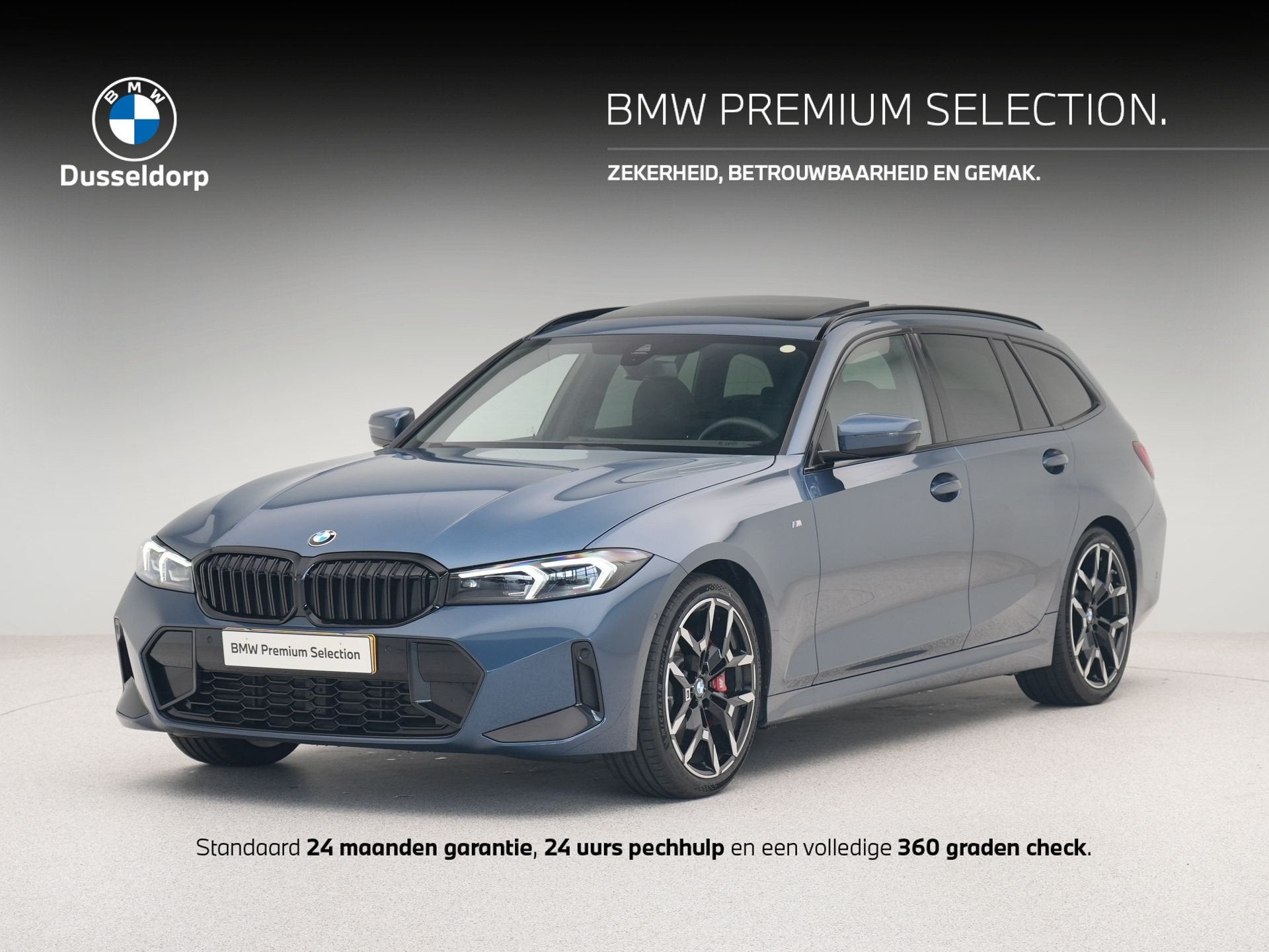 BMW 3 Serie 318i Touring M-Sport Pro (bj 2025, automaat), Auto's, Gebruikt, Met garantie (alle), Blauw, 3-Serie