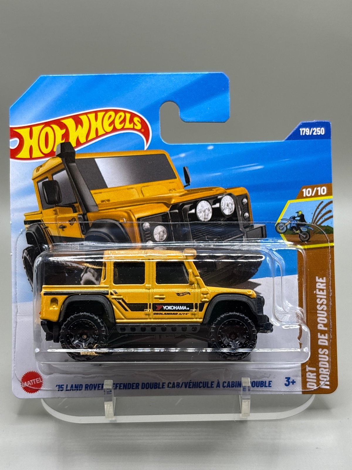 Hot Wheels 2025 Land Rover Defender Double Cab Geel, Auto, Nieuw, Ophalen of Verzenden, Mattel