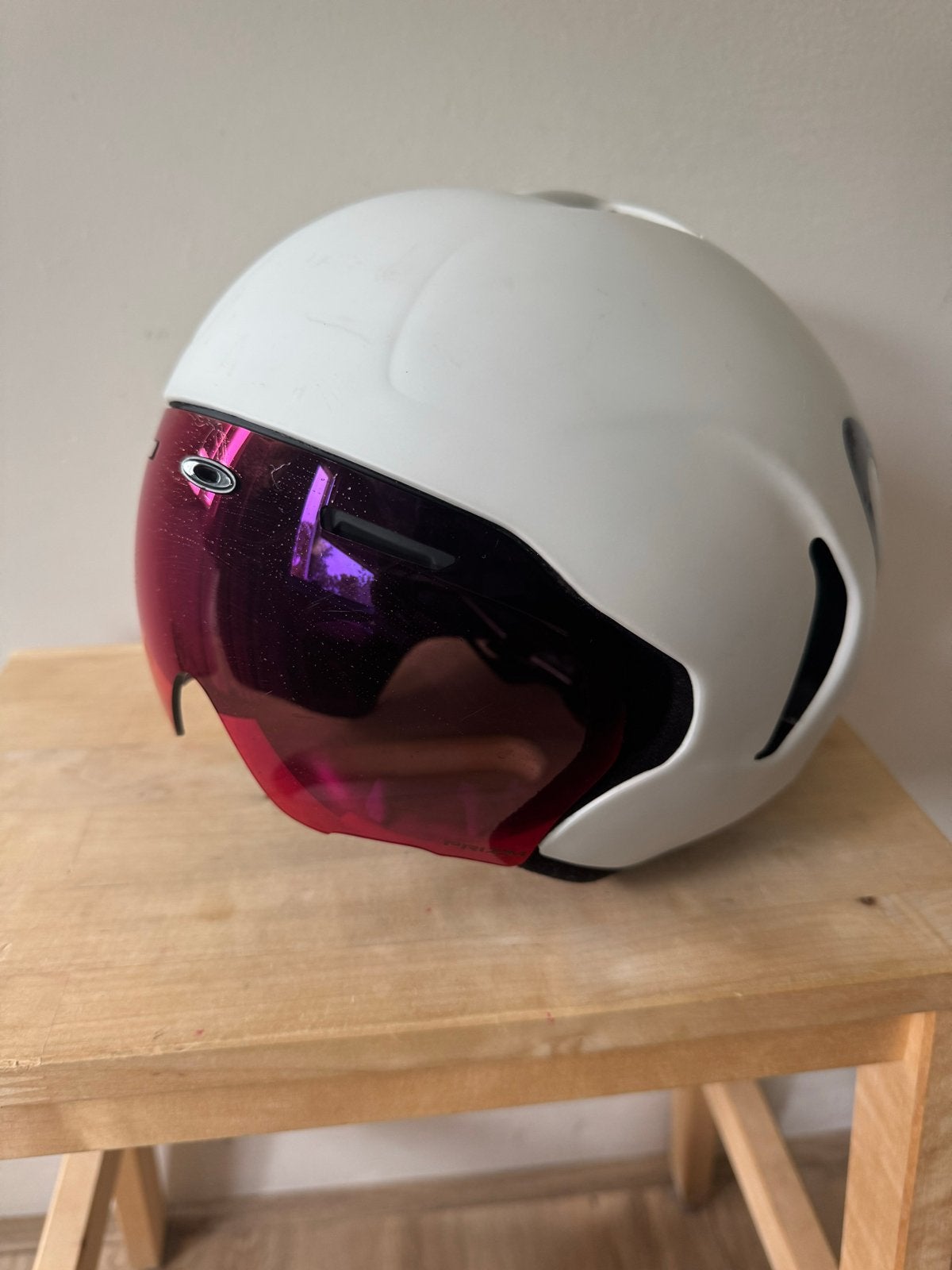 Oakley ARO7 MIPS Aero Fietshelm - Wit (Maat M), Ophalen of Verzenden, Gebruikt, M, Heer of Dame