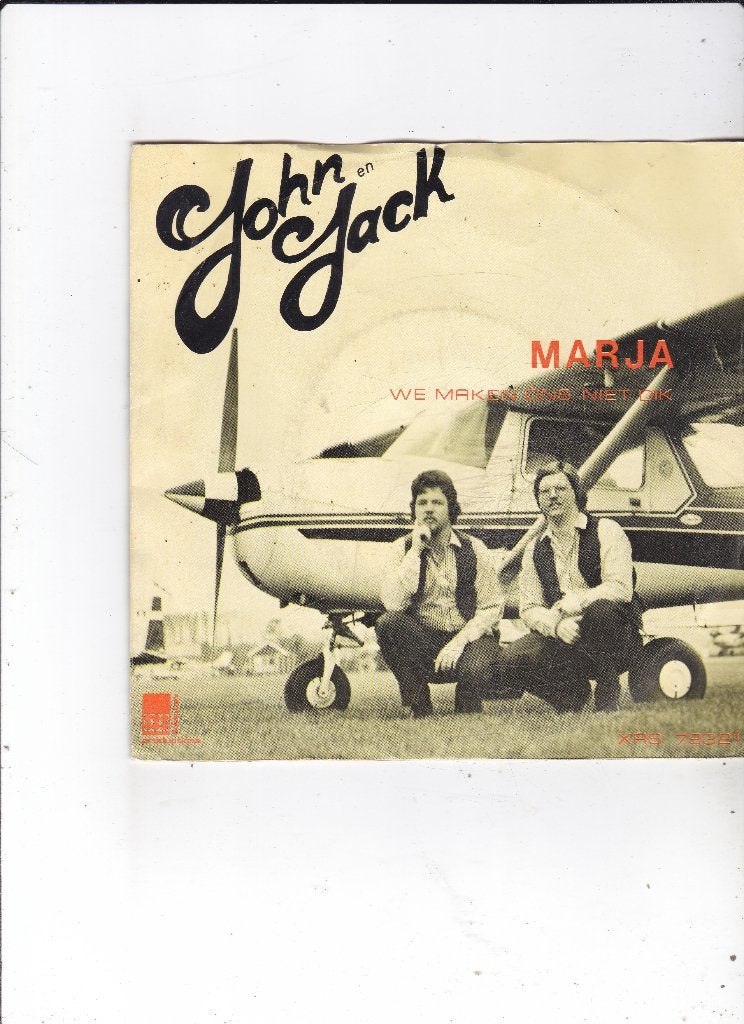 Single John & Jack - Marja, Ophalen of Verzenden, Gebruikt, 7 inch, Nederlandstalig
