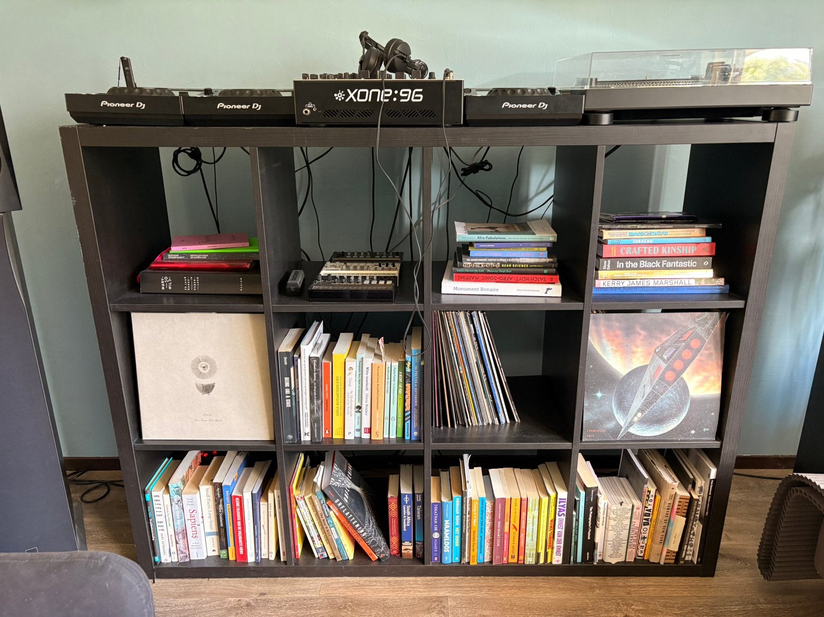 Kalax kast, Huis en Inrichting, Woonaccessoires | Cd- en Dvd-rekken, Ophalen, Zo goed als nieuw, Hout, Cd's