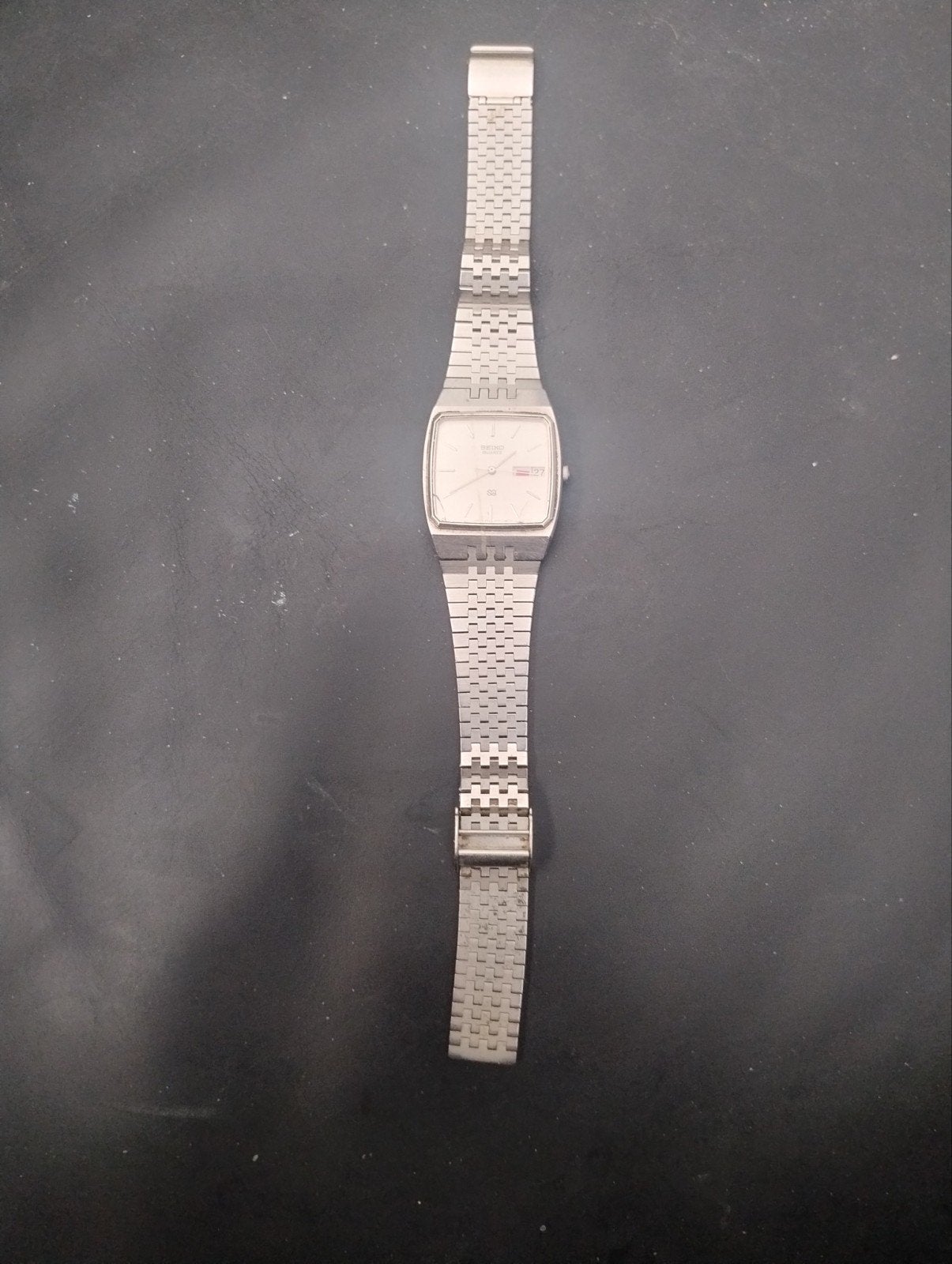 Vintage Seiko quartz herenhorloge, Ophalen of Verzenden, Staal, Seiko