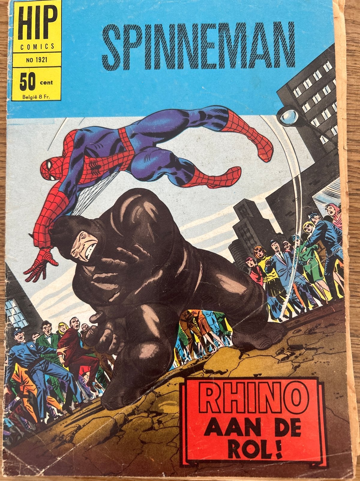 Spinneman: Rhino aan de Rol! (HIP Comics No 1921), Eén stripboek, Ophalen of Verzenden, Gelezen