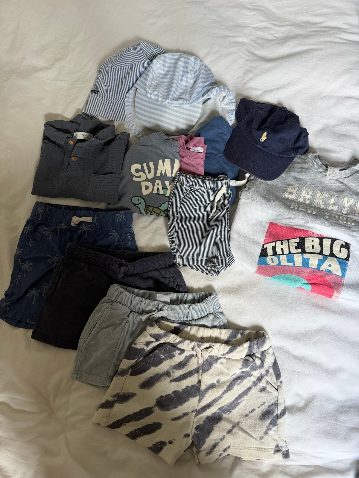 Zomerkleding pakket maat 80 H&M, Zara met Ralph Lauren pet, Ophalen, Gebruikt, Jongetje
