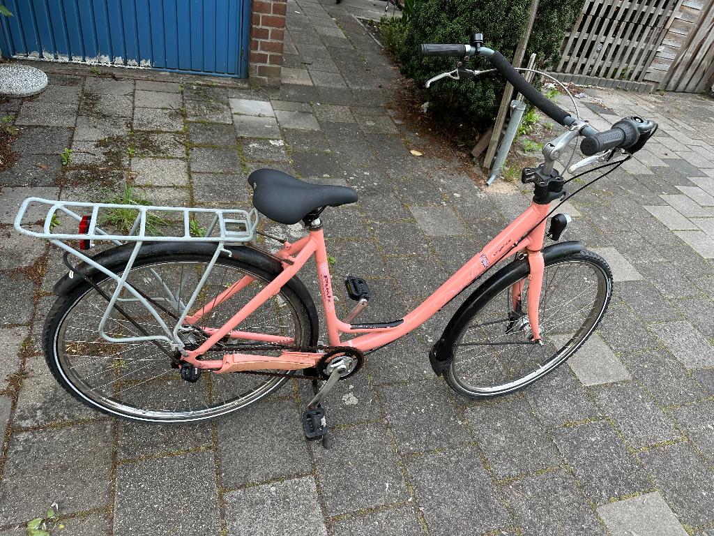 Dames fiets 3 versnellingen, Fietsen en Brommers, Fietsen | Dames | Damesfietsen, Gebruikt, Versnellingen, 50 tot 53 cm, Trommelrem