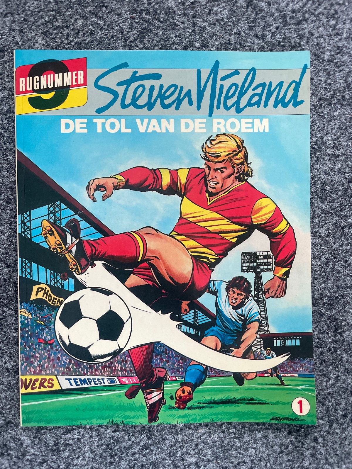Steven Vieland - De Tol van de Roem (Rugnummer 9), Eén stripboek, Ophalen of Verzenden, Gelezen