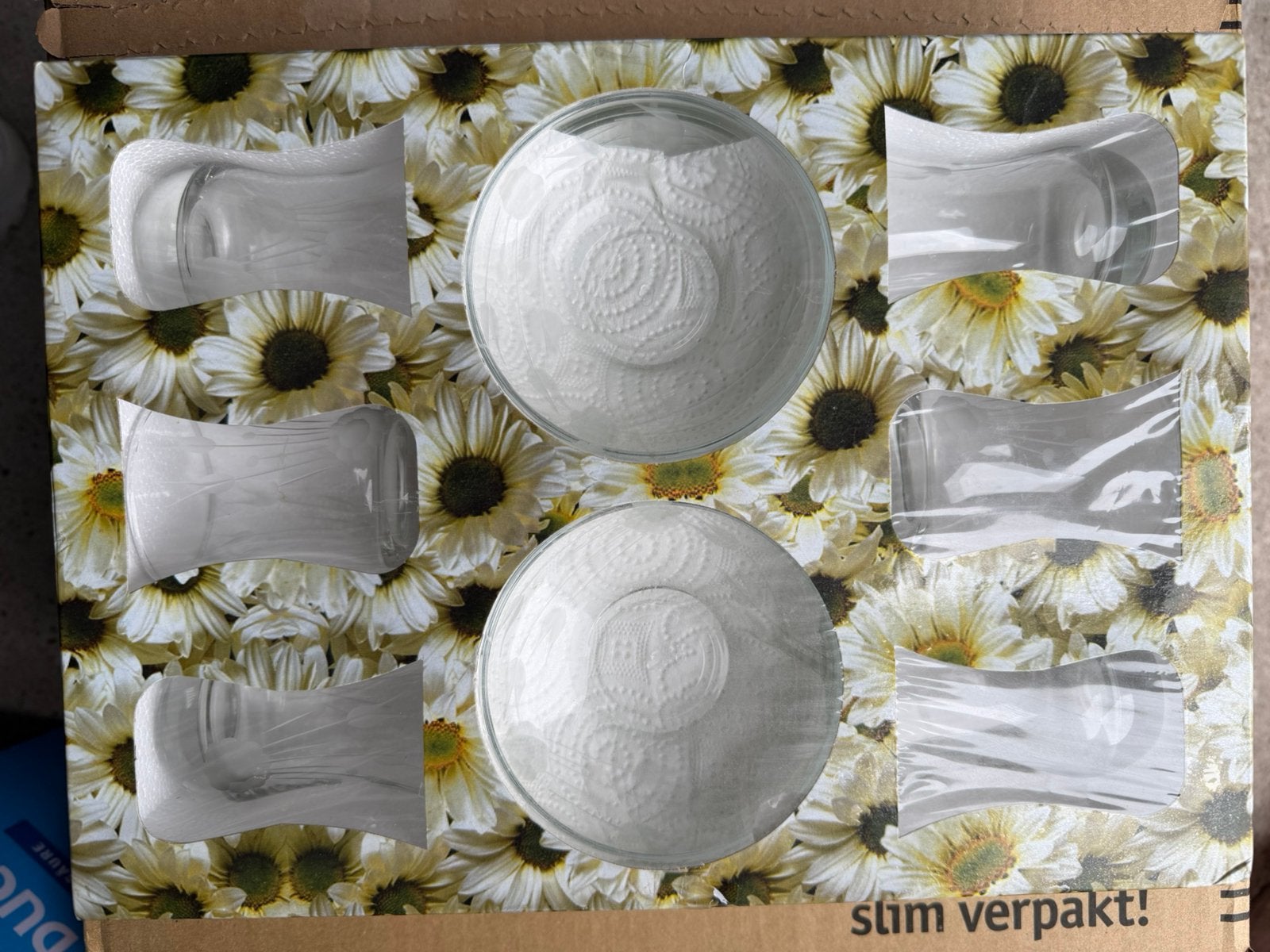 Theeglazen set inclusief schotels, Ophalen, Glas of Glazen, Overige merken, Nieuw