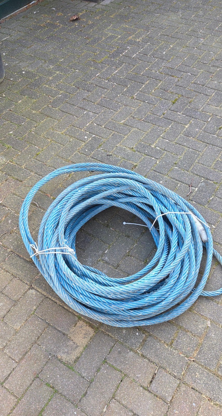Blauwe staalkabel - Diverse toepassingen, Ophalen of Verzenden, Gebruikt