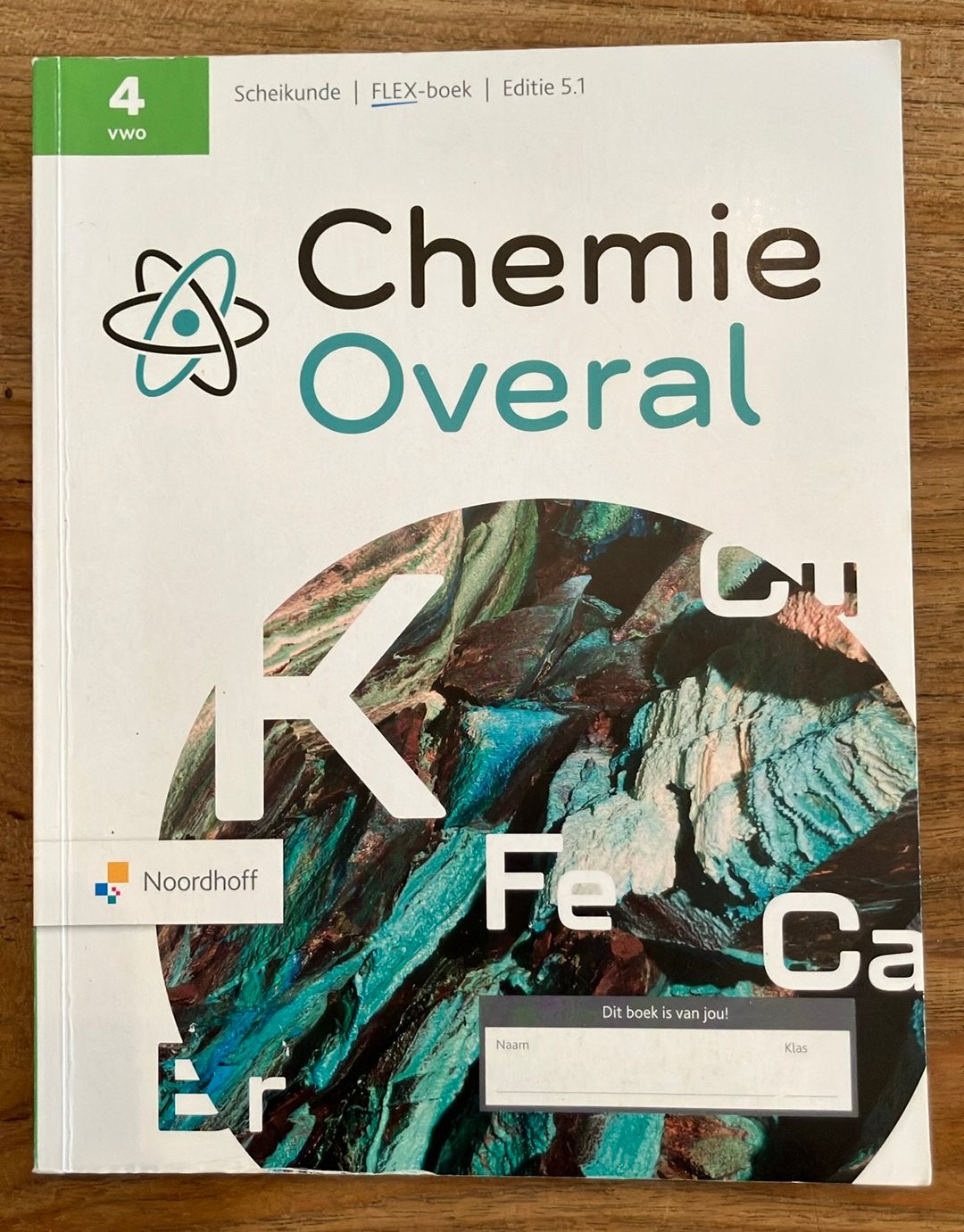 VWO 4, Chemie Overal, scheikunde flex-boek, editie 5.1, Ophalen of Verzenden, Zo goed als nieuw, VWO, Biologie