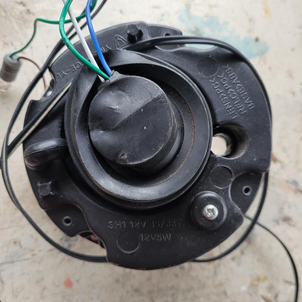 Koplamp, voor-en achterwiel scooter, Ophalen, Koplamp