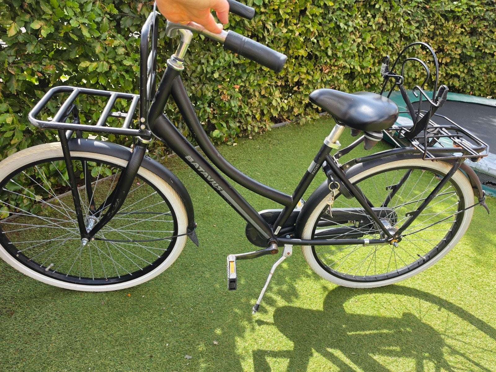 Batavus Damesfiets pack-d mt 43, Fietsen en Brommers, Ophalen, Terugtraprem, Gebruikt, Versnellingen