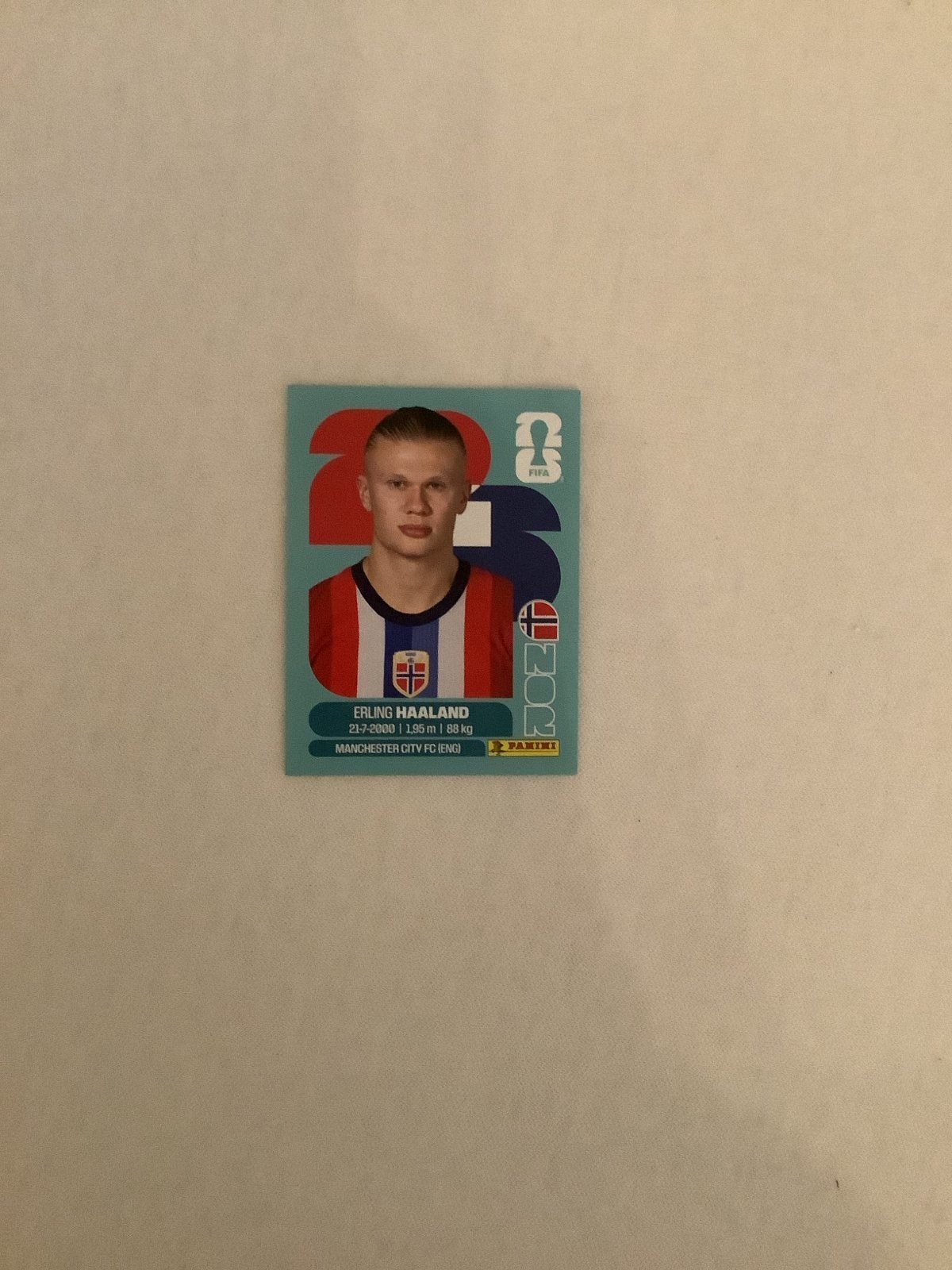 Erling Haaland Panini WK 2026 Voetbalsticker, Ophalen of Verzenden, Nieuw, Buitenlandse clubs, Poster, Plaatje of Sticker
