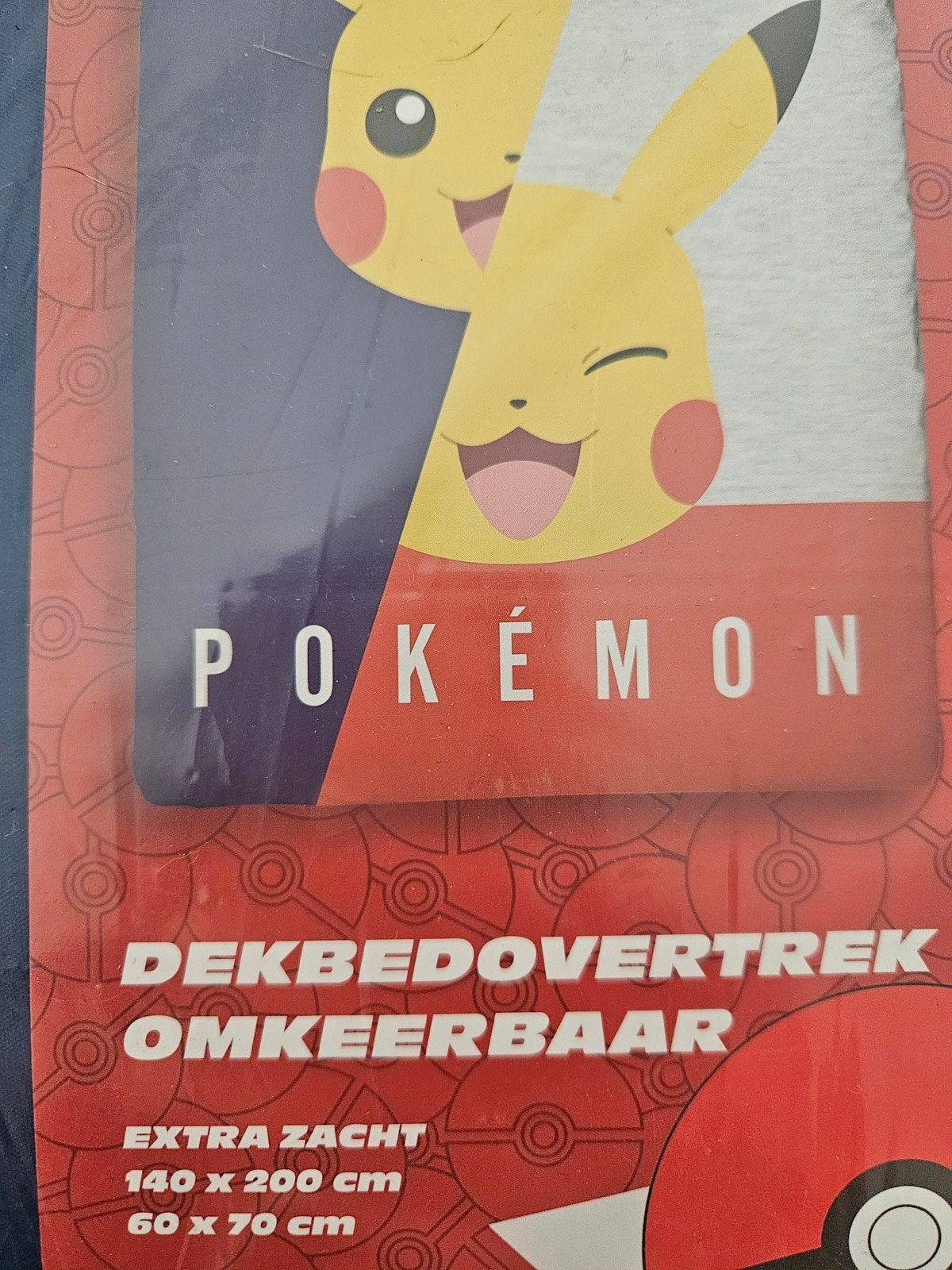 Nieuw Dekbedovertrek Pokémon omkeerbaar, Ophalen of Verzenden, Nieuw, Eenpersoons, Dekbedovertrek