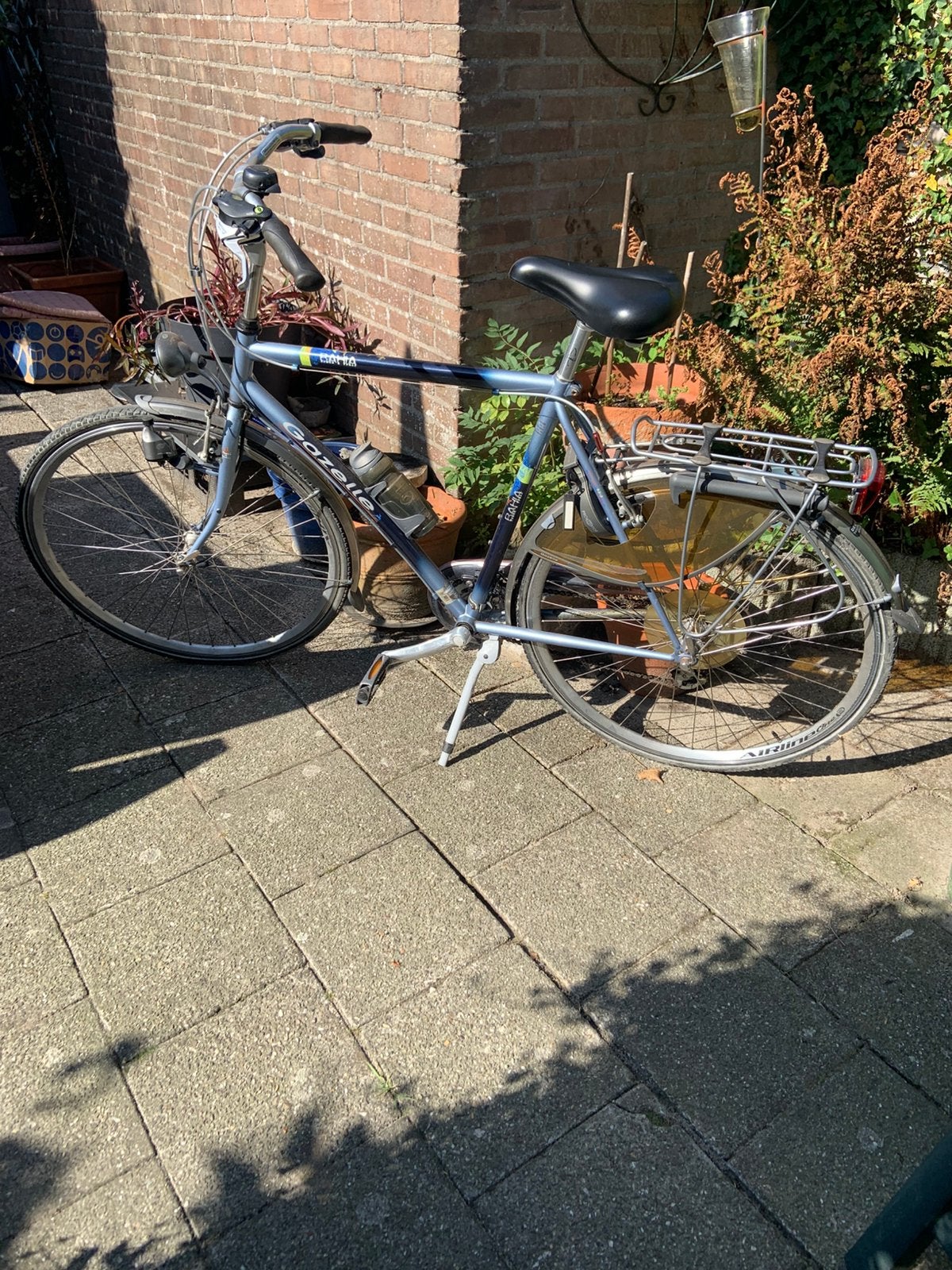 Gezelle herenfiets, type Bahia Track en Trail, Ophalen, 28 inch, Gebruikt, Velgrem