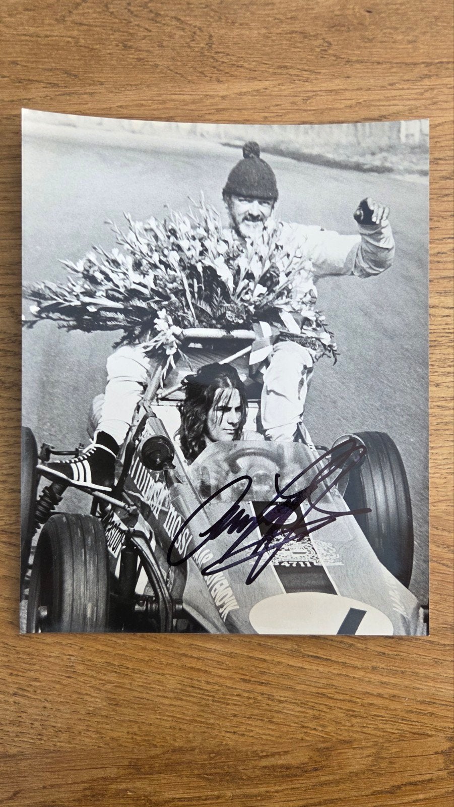 Gesigneerde foto Arie Luyendijk - Formule Vee Kampioen, Ophalen of Verzenden