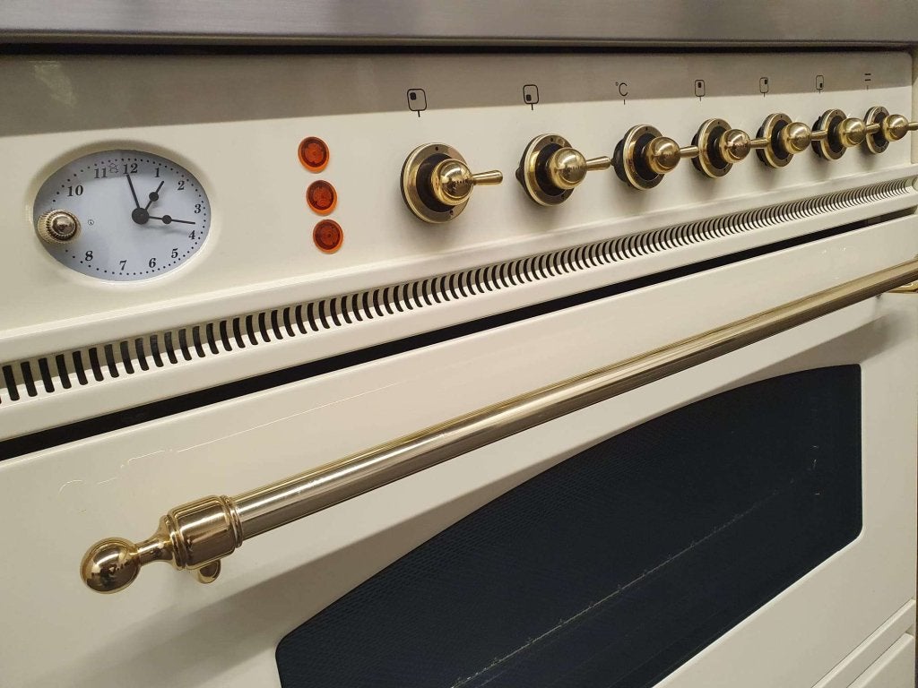 Boretti Fornuis 80cm crème en messing GASOVEN 5 pits, Niet ingevuld, 60 cm of meer, Niet ingevuld, Ophalen of Verzenden