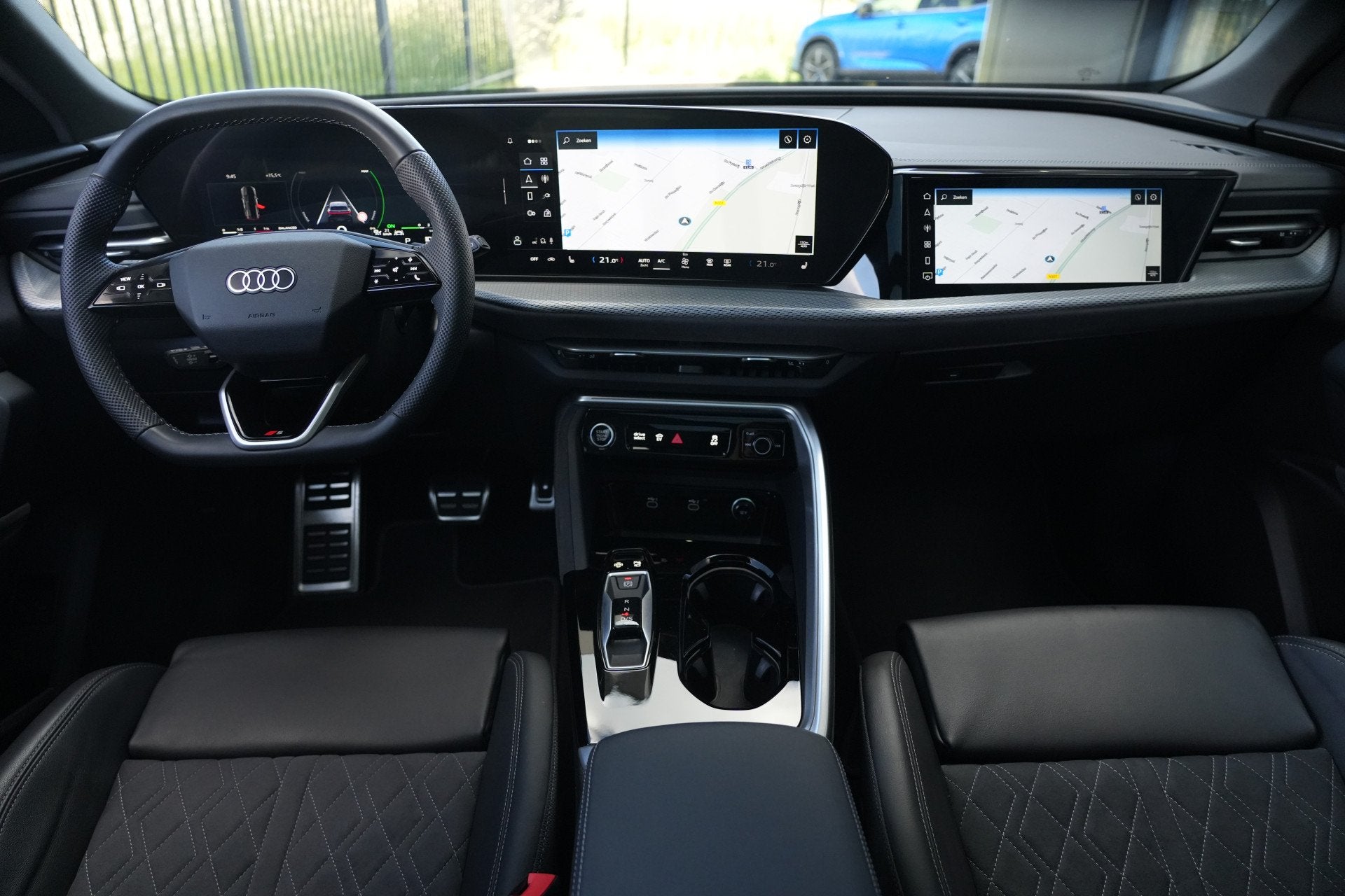 Audi Q5 Sportback 2.0 TFSI e-hybrid quattro S edition 299pk, Auto's, Audi, Automaat, Gebruikt, Zwart, 4 cilinders