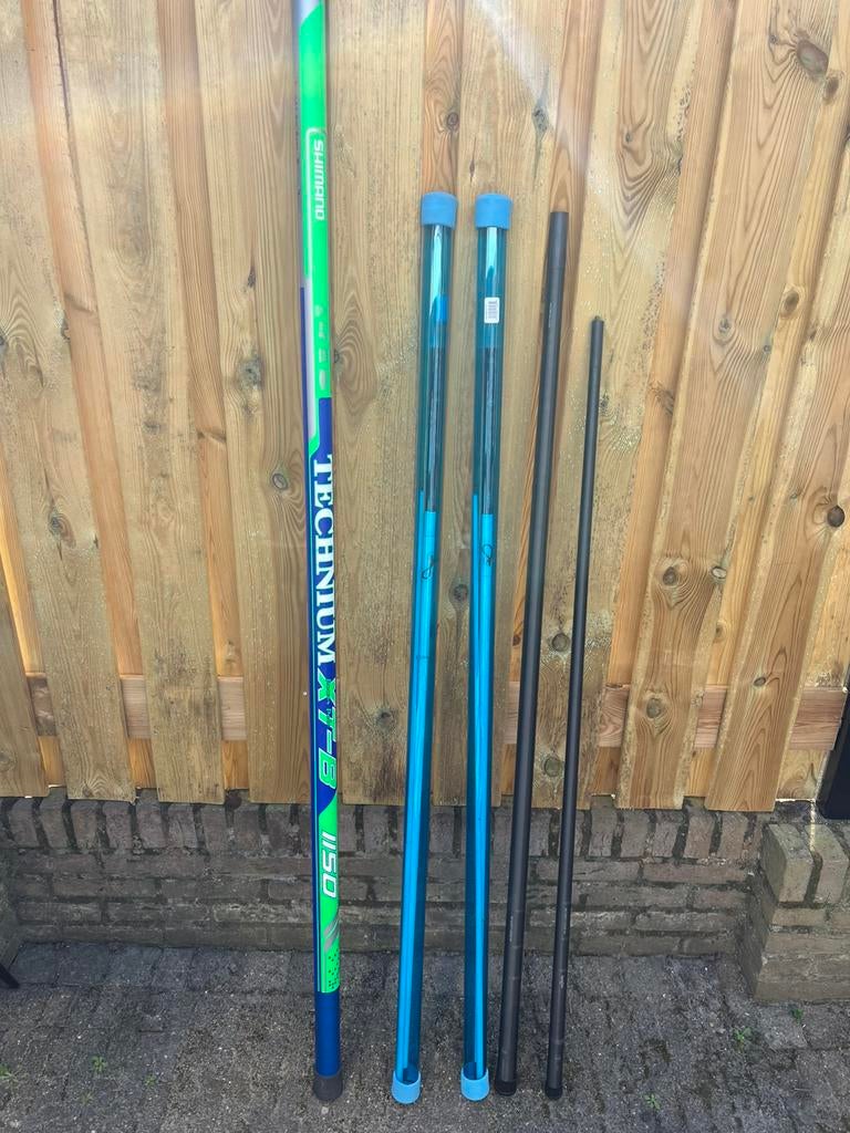 Shimano Technium XT-B 11.5 meter met extra topset en cupset, Watersport en Boten, Hengelsport | Witvissen, Ophalen, Zo goed als nieuw