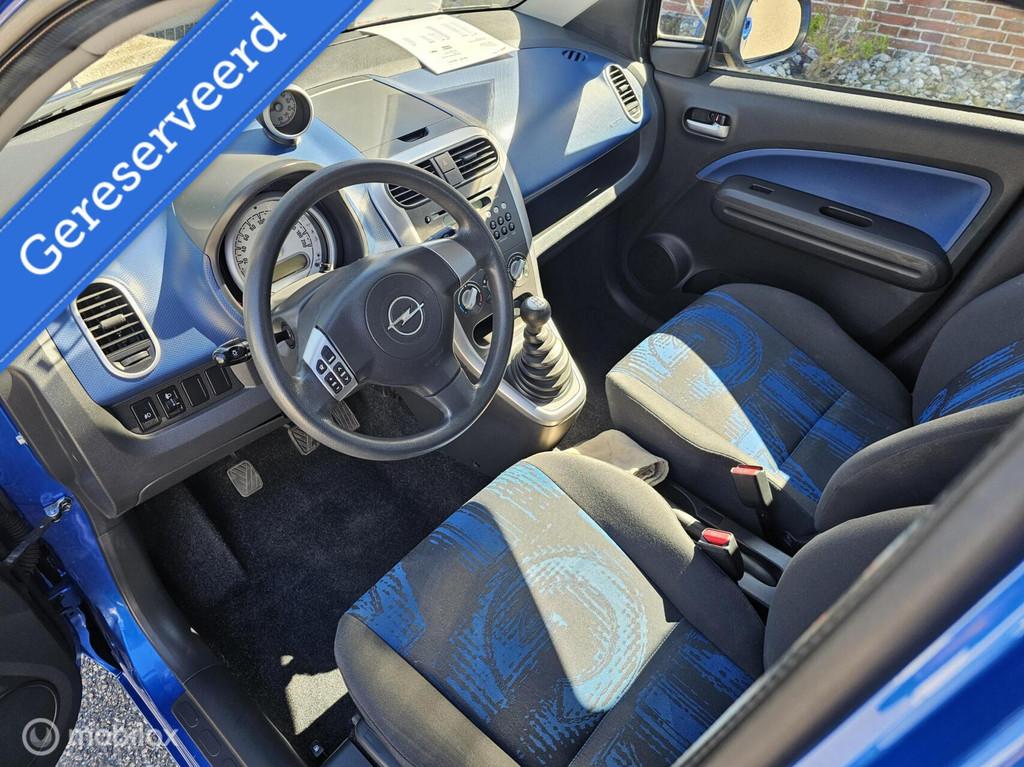 Opel Agila 1.0 Selection I Airco I Electr.-pakket I Boekjes, Euro 5, Gebruikt, Blauw, Bedrijf