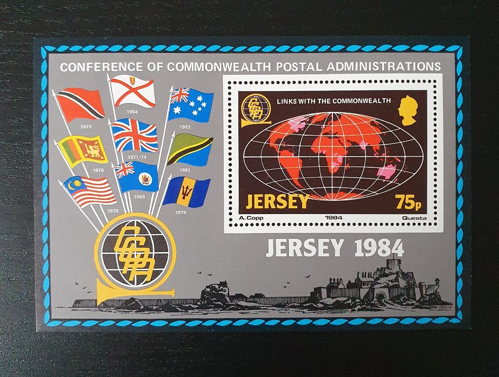 Jersey 1984 CCPA Michel blok 3 postfris, Postzegels en Munten, Postzegels | Europa | Overig, Verzenden, Overige landen, Postfris