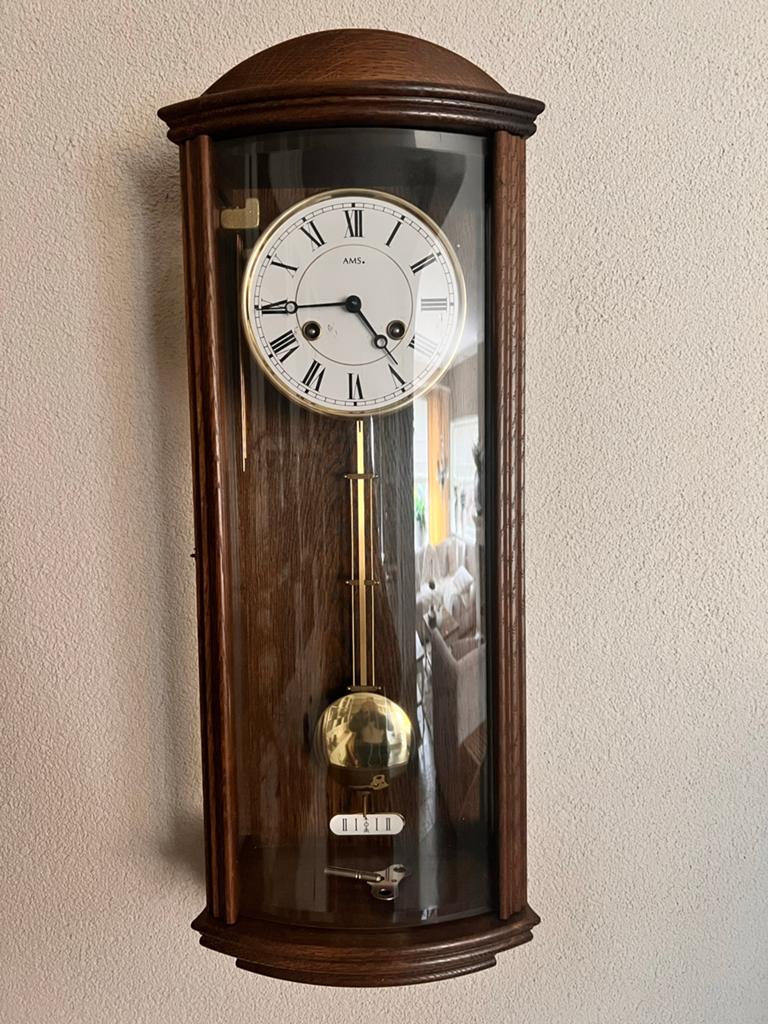 Prachtige AMS Regulateur Wandklok., Antiek en Kunst, Antiek | Klokken, Ophalen