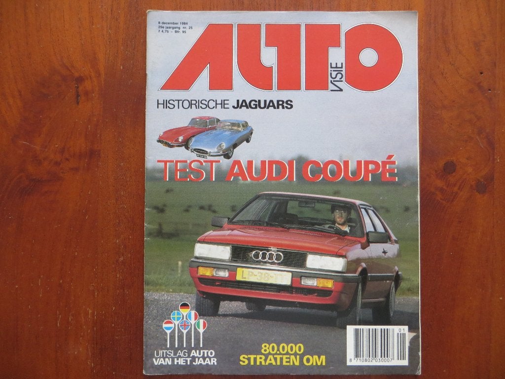 Autovisie 25 1984 geschiedenis Jaguar E-Type, Audi Coupé GT, Ophalen of Verzenden, Nieuw, Audi
