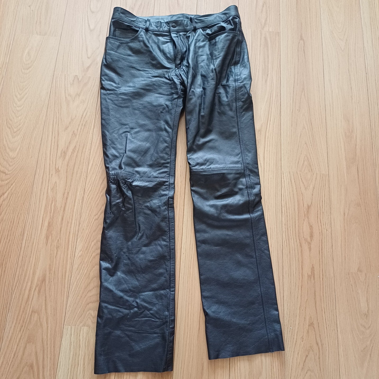Lederen motor jeans mt 52 zwart heren, Motoren, Kleding | Motorkleding, Broek | leer, Heren, Tweedehands, Fastway
