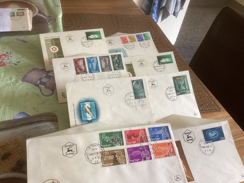No4772 Israël 1955 Heb ook Nederland jaargangen fdc 1963 tm, Ophalen of Verzenden, Buitenland