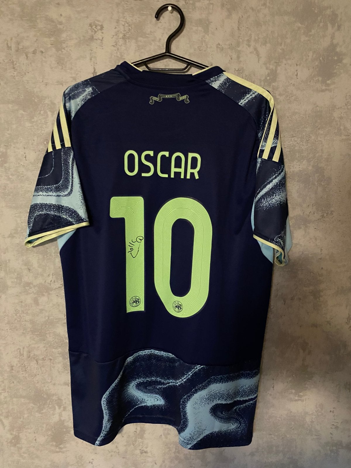 Oacar gloukh ajax gesigneerd shirt, Ophalen of Verzenden, Zo goed als nieuw, Ajax, Shirt