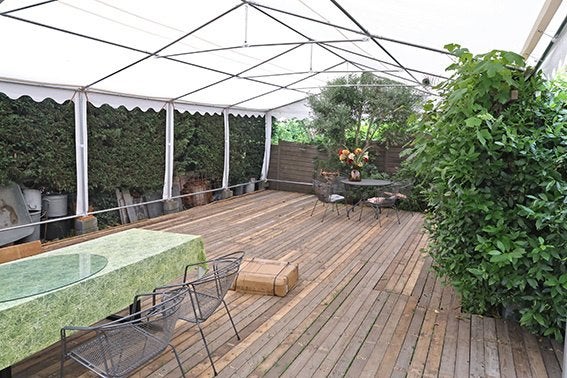 Partytent met vlondervloer, Ophalen, Partytent, 6 meter of meer, Zo goed als nieuw