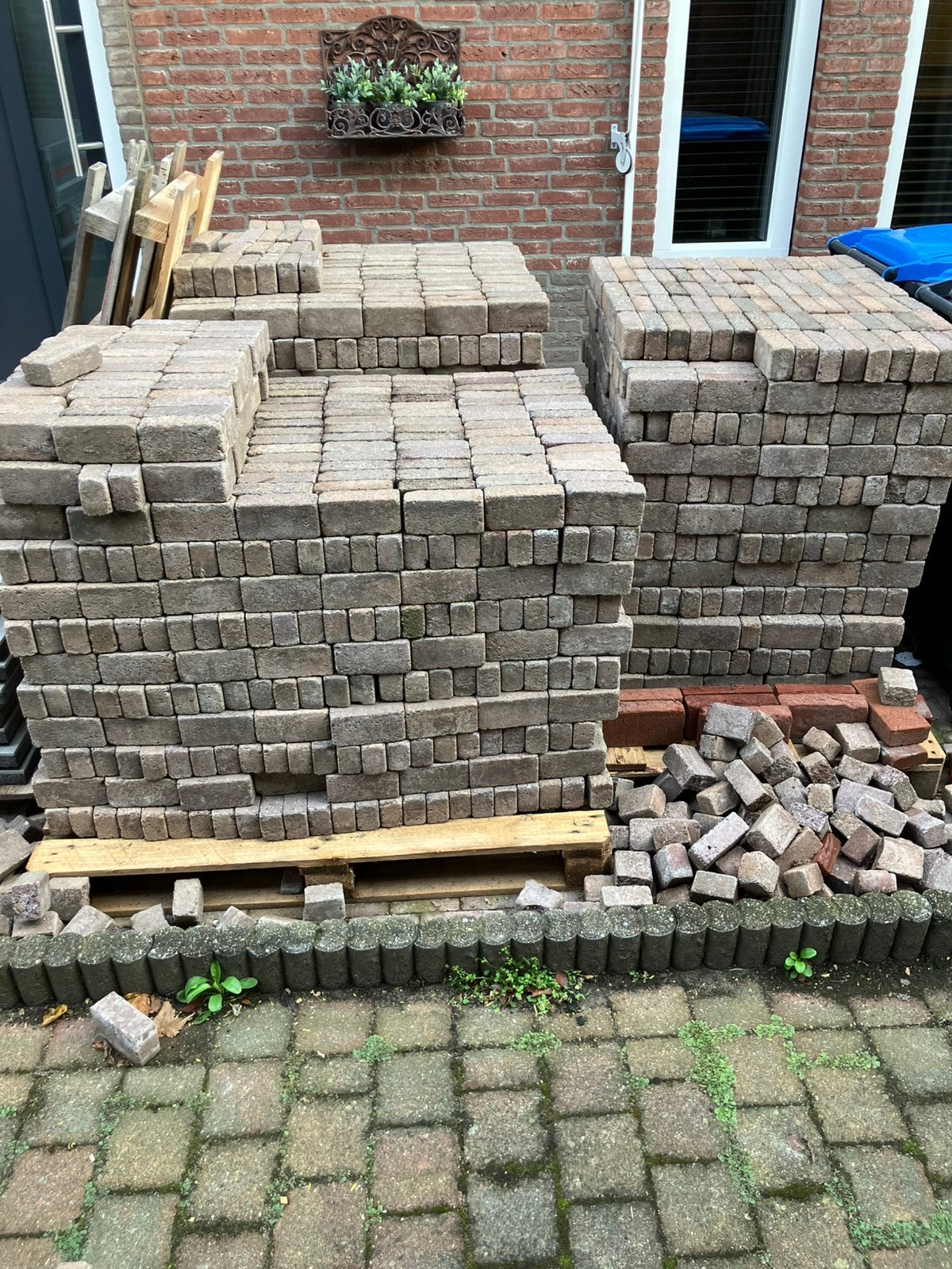 30m2 stenen 15x5x7, Tuin en Terras, Tegels en Klinkers, Ophalen, Overige materialen, Gebruikt, Klinkers