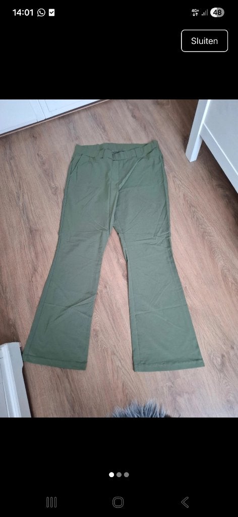 &co women  travelbroek olijfgroen xxxl, Maat 46/48 (XL) of groter, &Co Woman, Nieuw, Ophalen of Verzenden