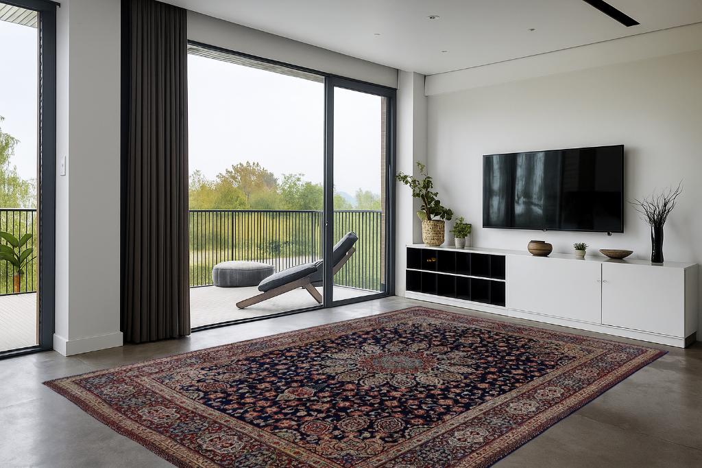 Perzisch tapijt - Sarough - 394 x 300 cm - Handgeknoopt, Bruin, -, Verzenden, -