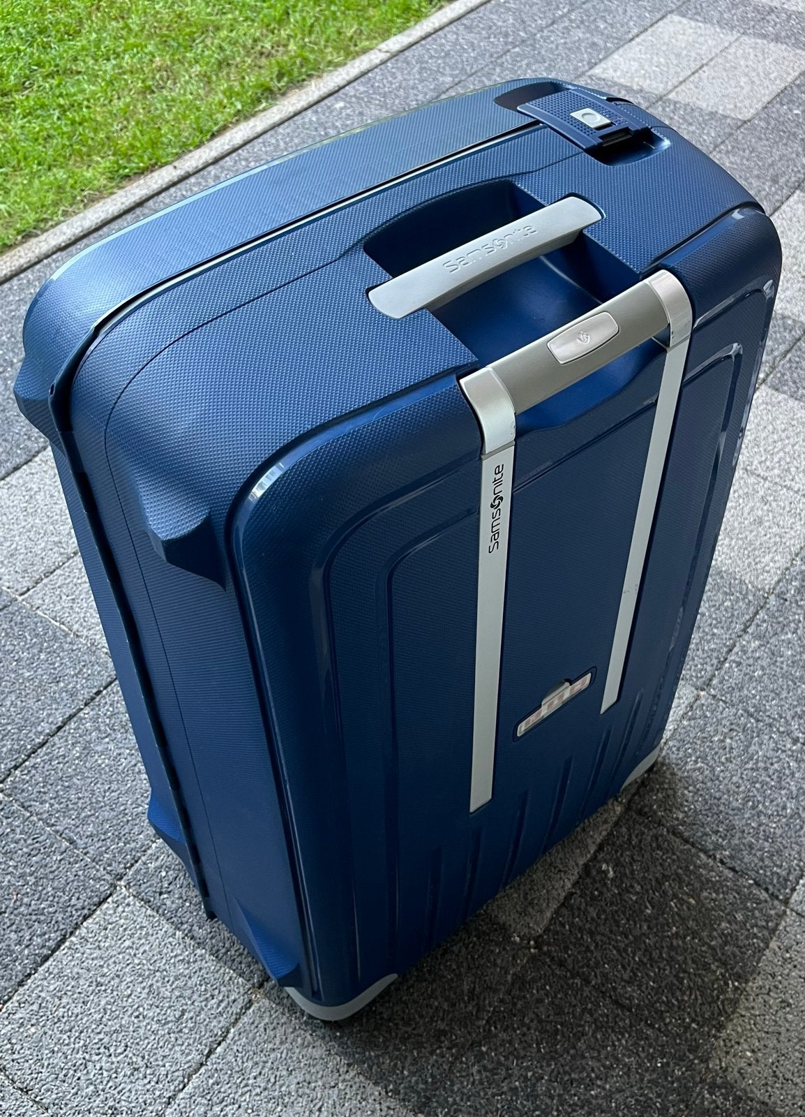 Samsonite S'Cure Spinner 75 Koffer - Donkerblauw, 40 tot 60 cm, 30 cm of meer, Blauw, Ophalen of Verzenden